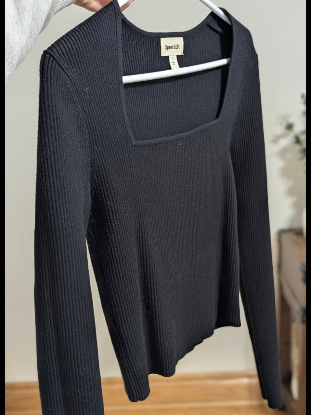 Black Knit Top